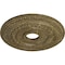 Ekena Millwork Oldham Ceiling Medallion (Canopies up to 8 5/8"), 18"OD x 3 3/8"ID x 7/8"P, Mississippi Mud Crackle CM18OL1MMC - alternate 4